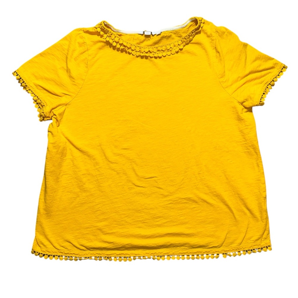Boden Bright Yellow Short Sleeve Top